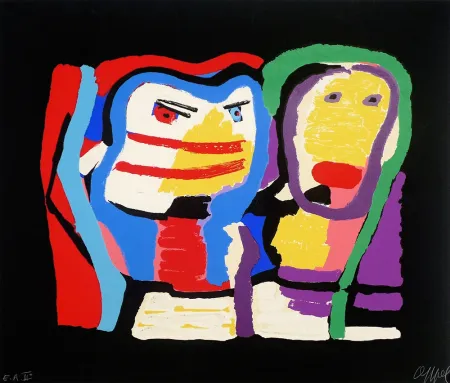 Screenprint Appel - Deus Personnages