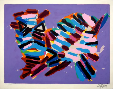 Lithograph Appel - Innocent Cat, 1978 - Hand-signed!