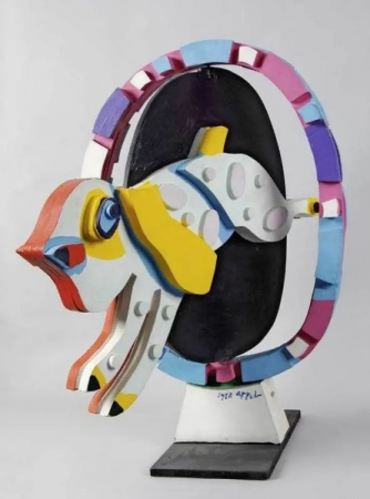 Lithograph Appel - Jumping Dog, aus 