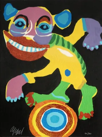 Woodcut Appel - L'image de la Planete Terre