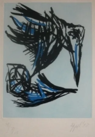 Etching And Aquatint Appel -  Los parajeros