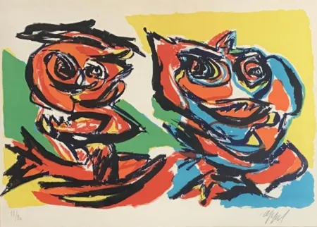 Lithograph Appel - Personnages, ca.