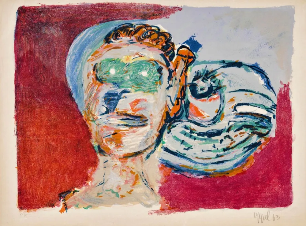 Lithograph Appel - Regard vers l'infini