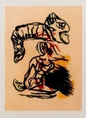 Aquatint Appel - Salto sobre la cabeza