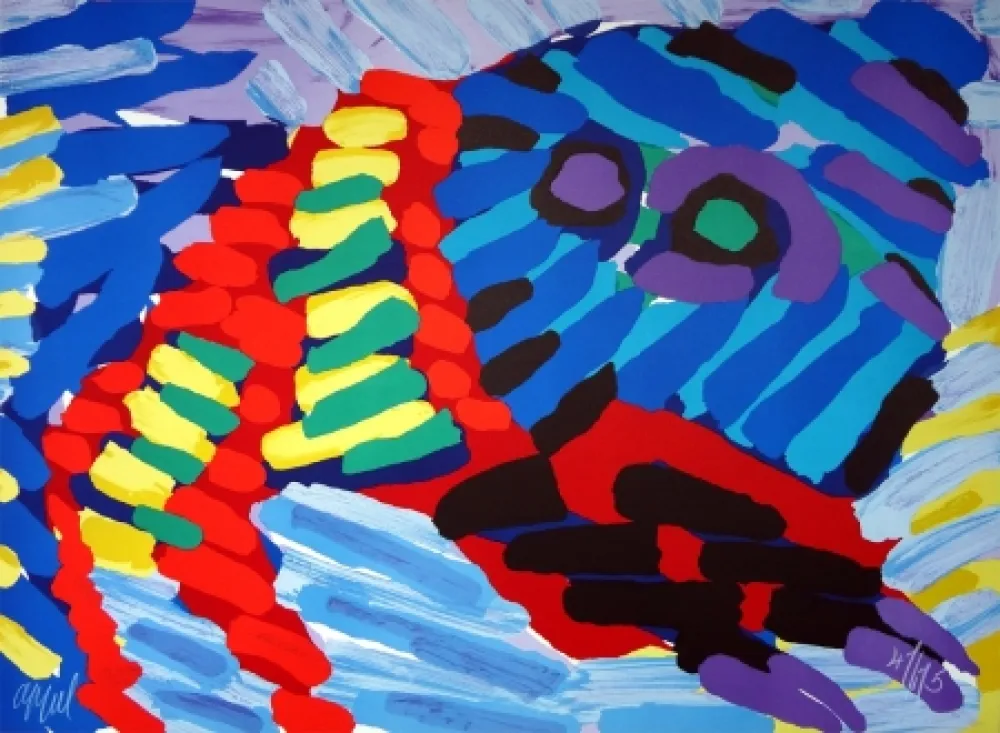 Lithograph Appel - See me running again