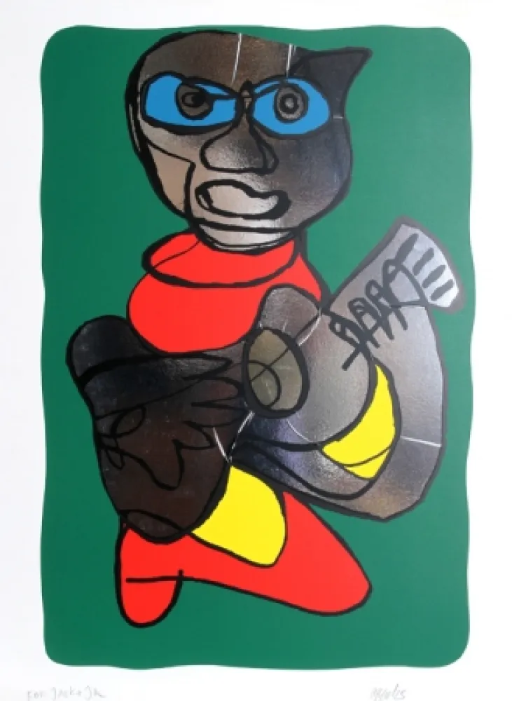 Screenprint Appel - Singing Hands 2