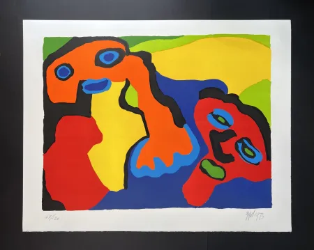 Lithograph Appel - Tête dansante 