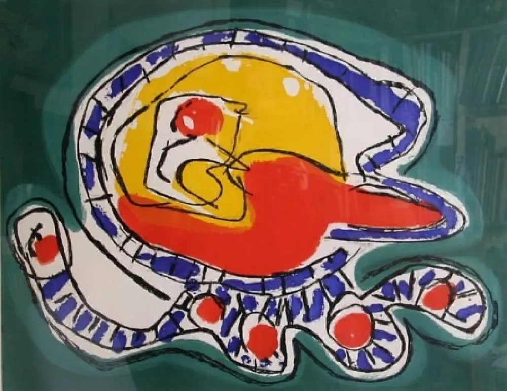 Aquatint Appel - Tete montagne I