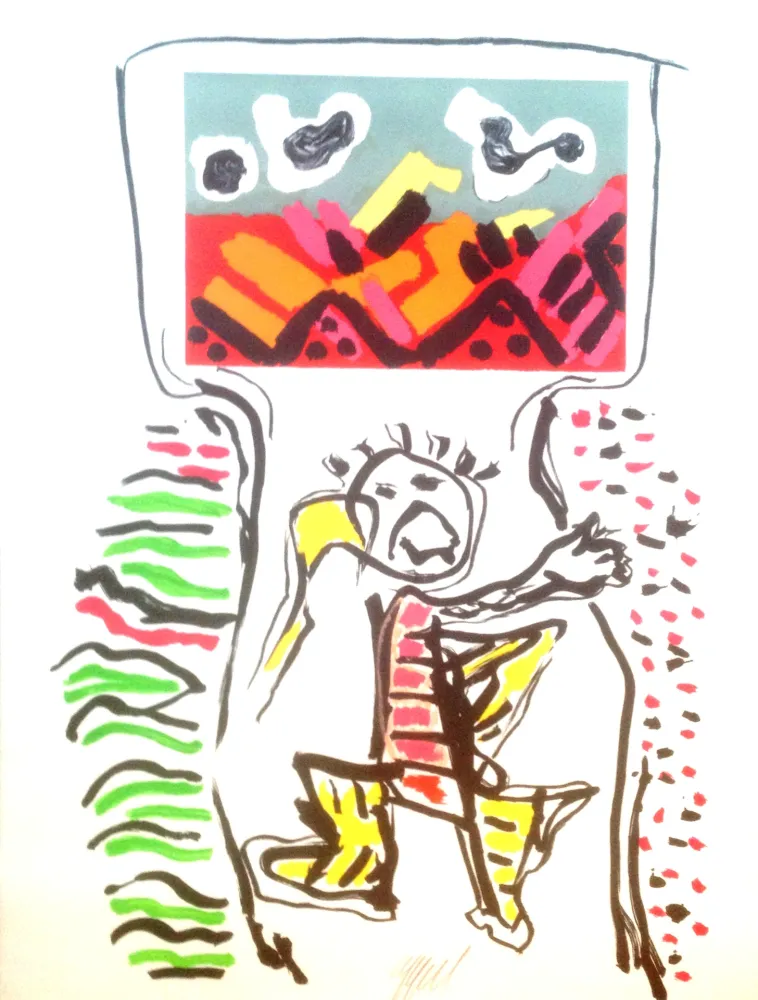 Lithograph Appel - Un ami pour la vie 