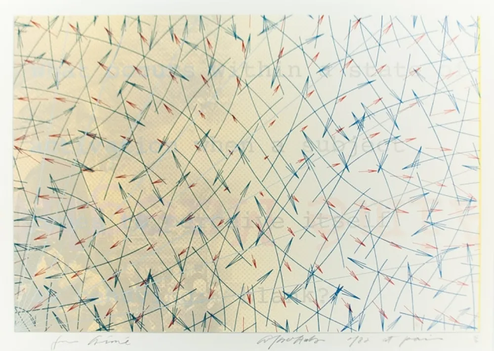 Lithograph Arakawa - For aimé