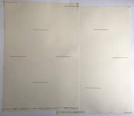 Lithograph Arakawa - When looking at this with closed eyes