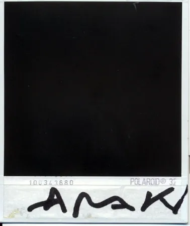 Photography Araki - Parte trasera de la polaroid
