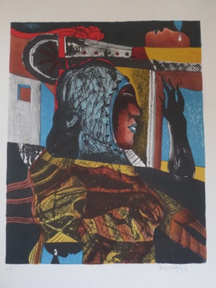 Lithograph Arevalo - Sans titre