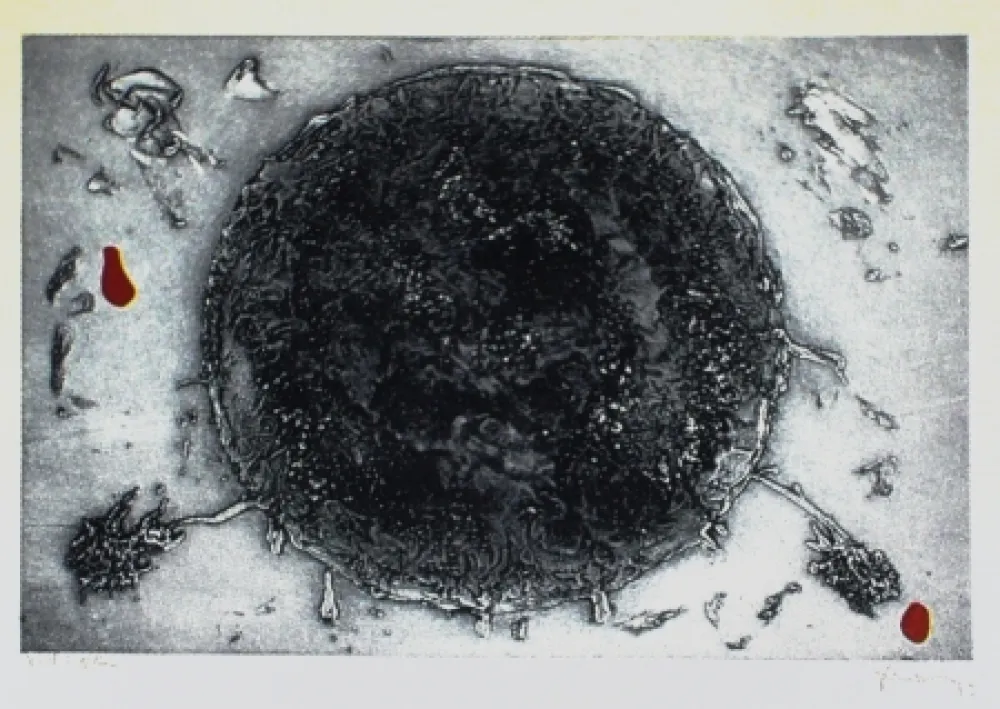 Etching And Aquatint Argimon - Cercle negre