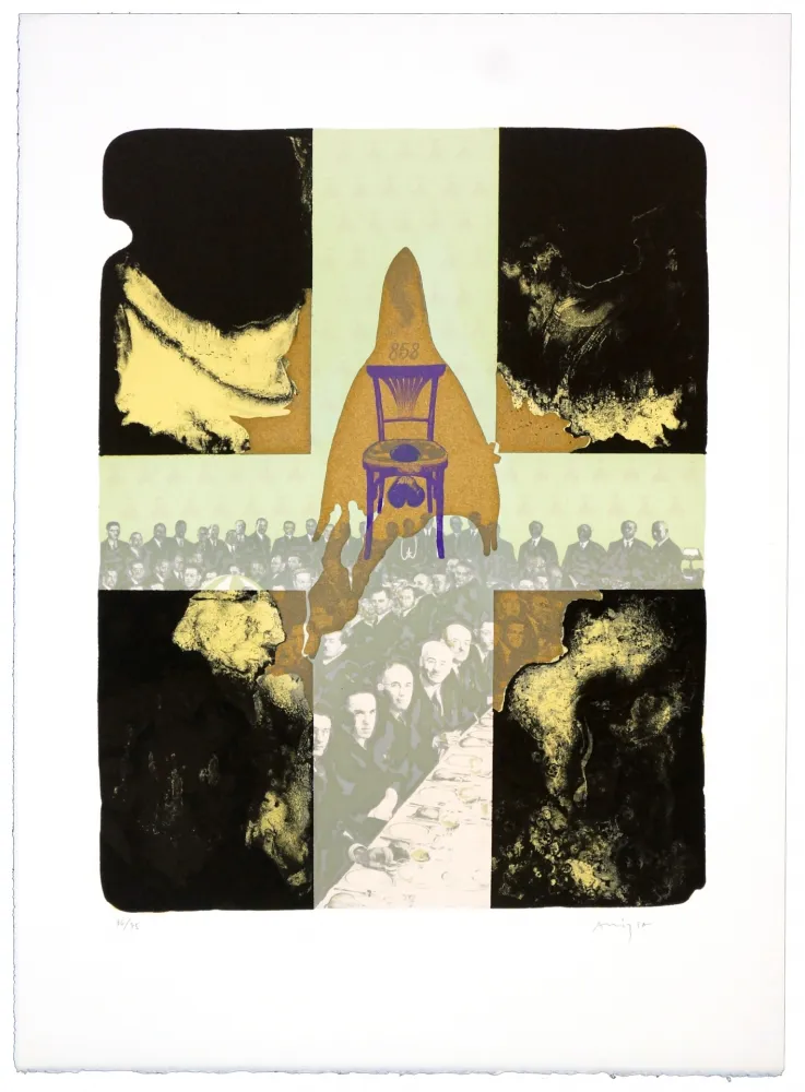 Lithograph Aritza - Orchidées pour Jeanne