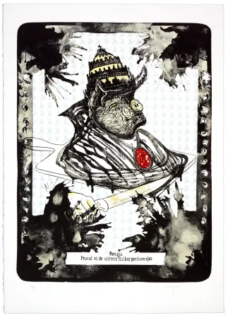 Lithograph Aritza - Porcgia