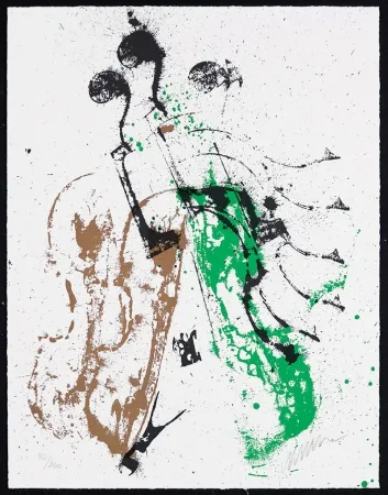 Screenprint Arman - Accords à cordes II