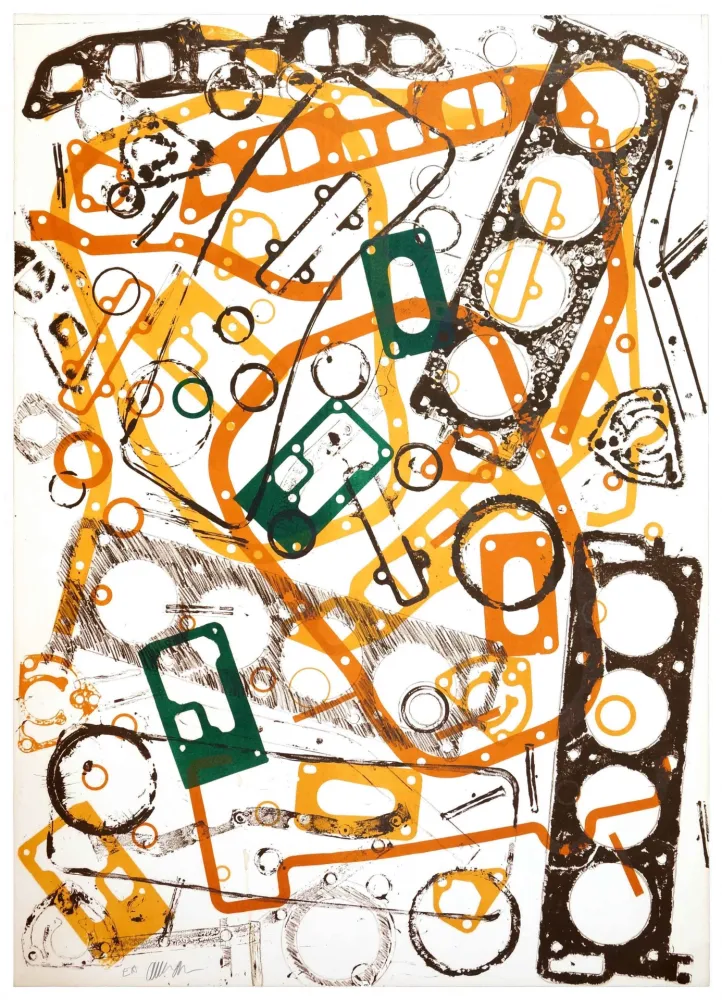 Lithograph Arman - Accumulation Renault