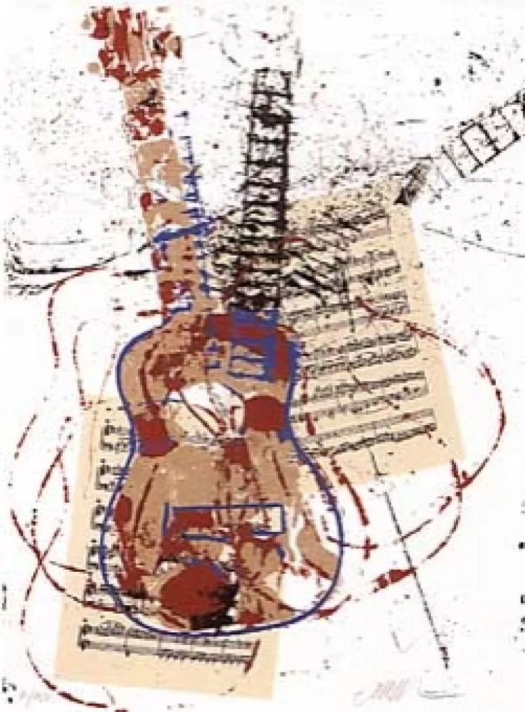 Screenprint Arman - Allegro pour guitare