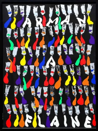Screenprint Arman - Arman a Flaine, 1981, Large Screenprint