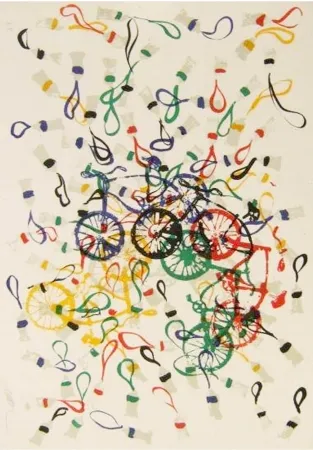 Lithograph Arman - Composition