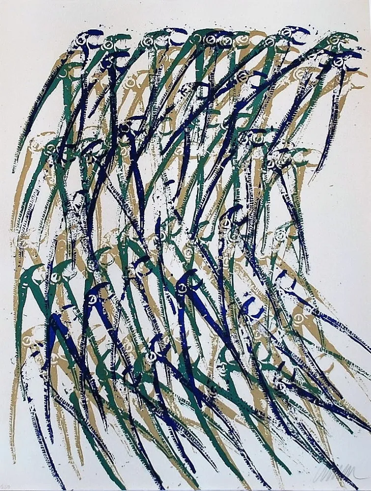 Lithograph Arman - Dinosaurus' Fangs