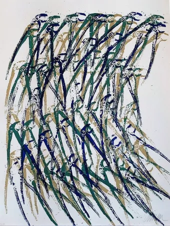 Lithograph Arman - Dinosaurus' Fangs