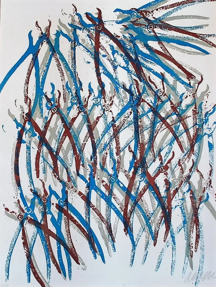 Lithograph Arman - Jaws