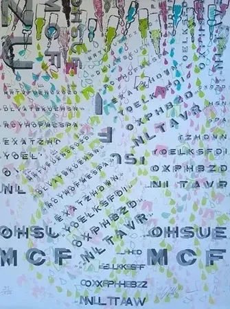 Lithograph Arman - Pour Allergancirca (1995)