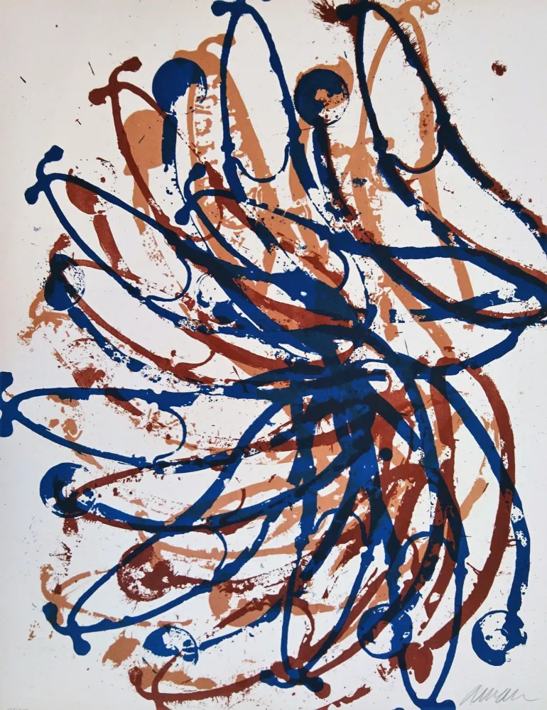 Lithograph Arman - Rien ne bat plus !