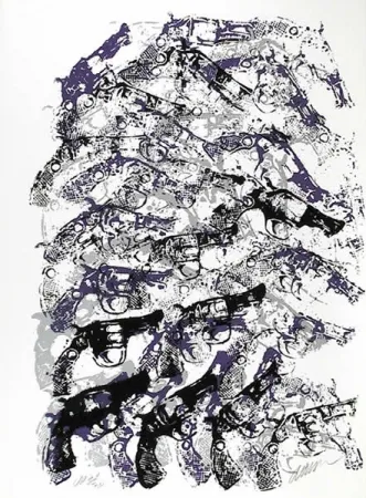 Screenprint Arman - Royal Guns