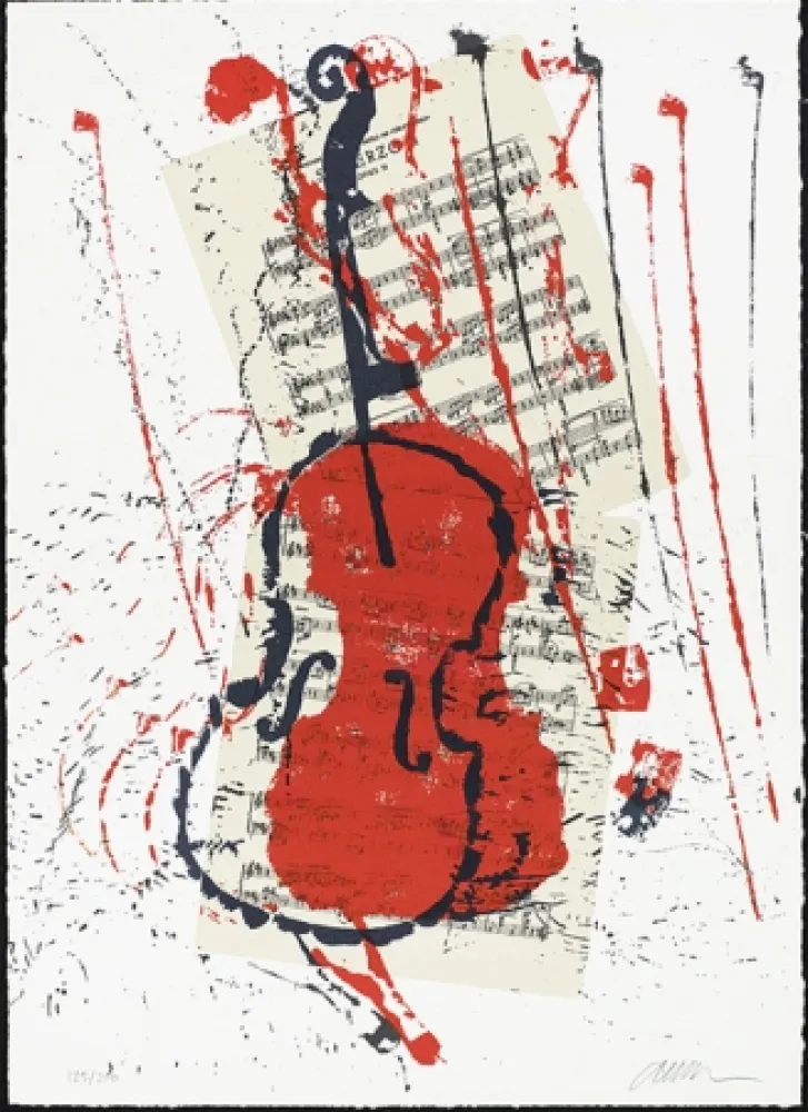 Screenprint Arman - Scherzo opus 31