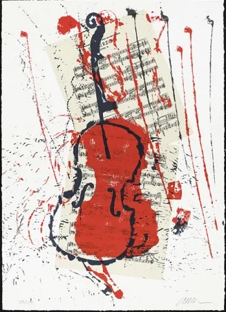 Screenprint Arman - Scherzo opus 31