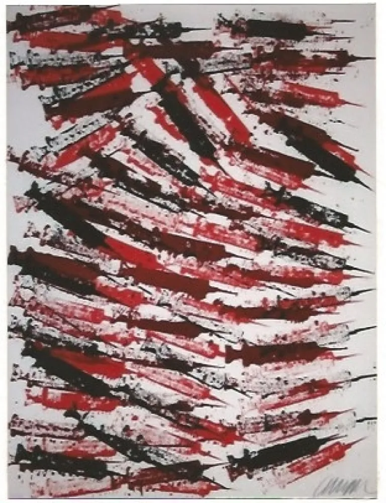 Lithograph Arman - Seringues