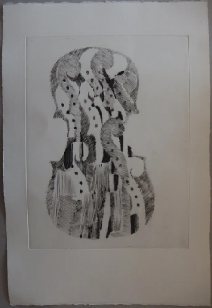 Drypoint Arman - Traité du Violon - 10 gravures