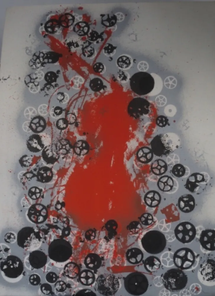 Lithograph Arman - Violon