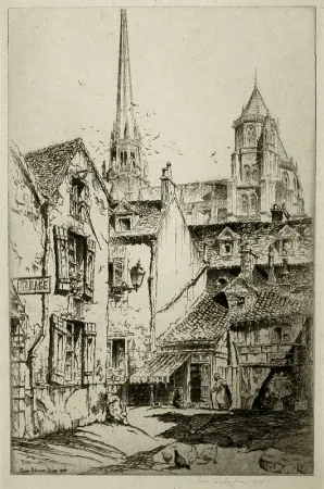 Etching Arms - Saint Benigne, Dijon