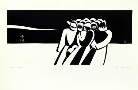 Linocut Arntz - Kolyma