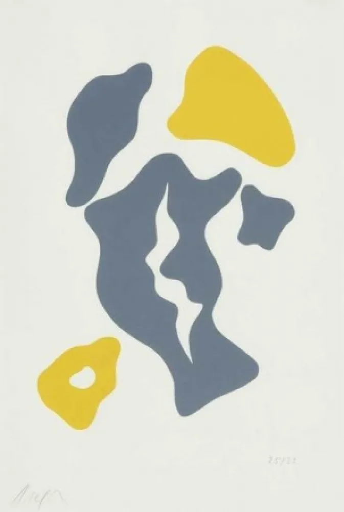 Lithograph Arp - Ceuillette