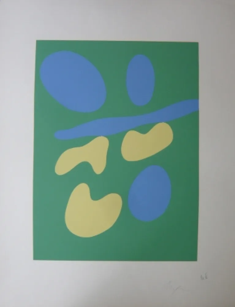Screenprint Arp - Composition abstraite