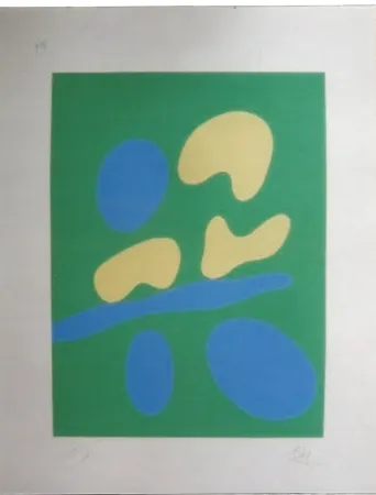 Screenprint Arp - Composition abstraite