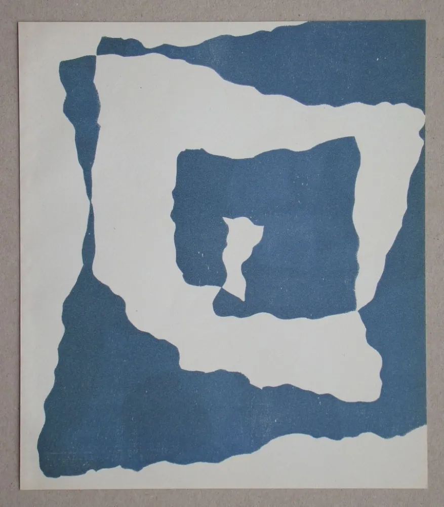 Woodcut Arp - Configuration I, 1949