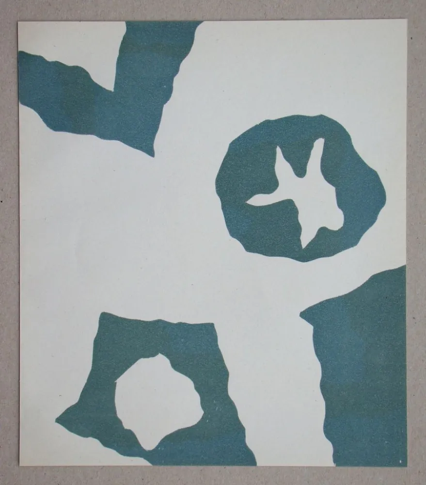 Woodcut Arp - Configuration II, 1949