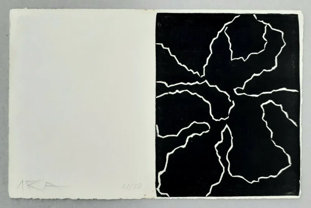 Linocut Arp - Fleurs