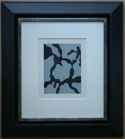 Woodcut Arp - Géométrie végetale