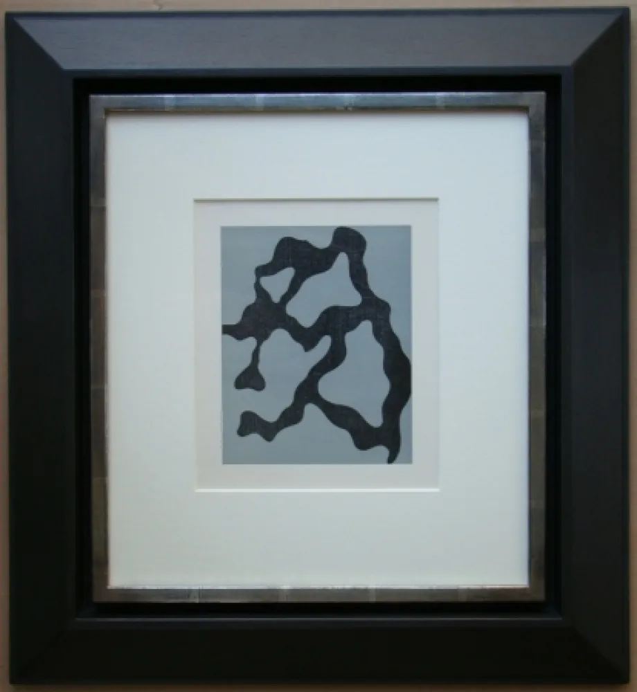 Woodcut Arp - Géométrie végetale Relief I.