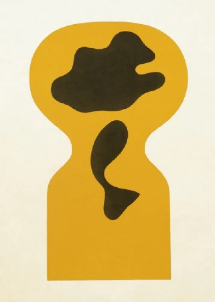 Woodcut Arp - Le Soleil Recercle 