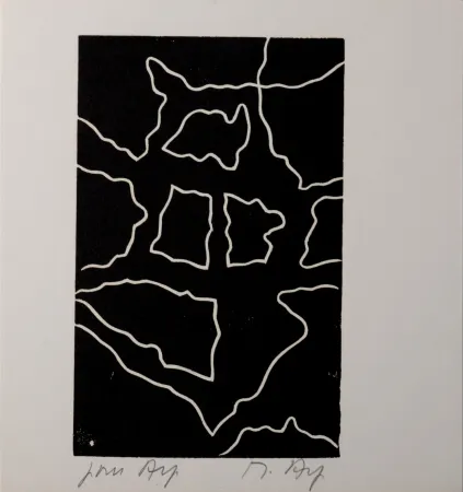 Woodcut Arp - Multiple Femme I, 1956