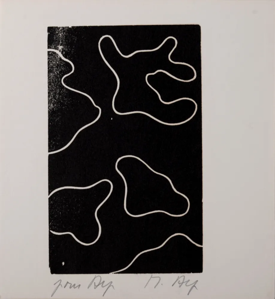 Woodcut Arp - Multiple Femme VII, 1956