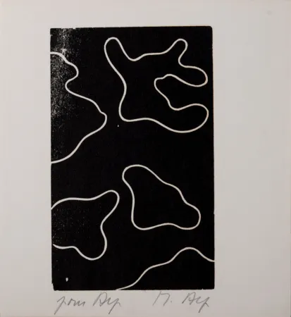 Woodcut Arp - Multiple Femme VII, 1956
